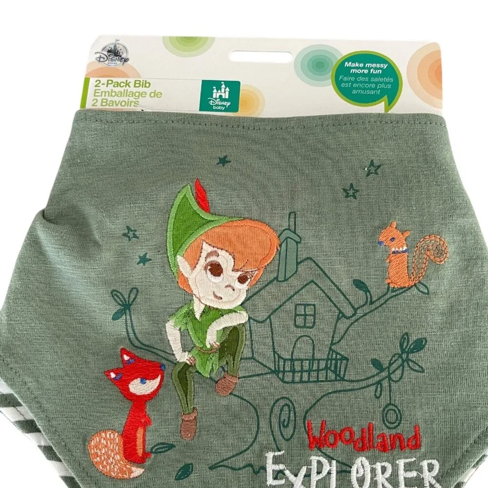 Disney Store Peter Pan Bib Set for Baby